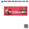 brass gauge cock with sight glass tube