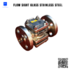 flow sight glass stainless steel
