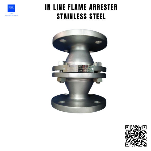 in line flame arrester stainless steel