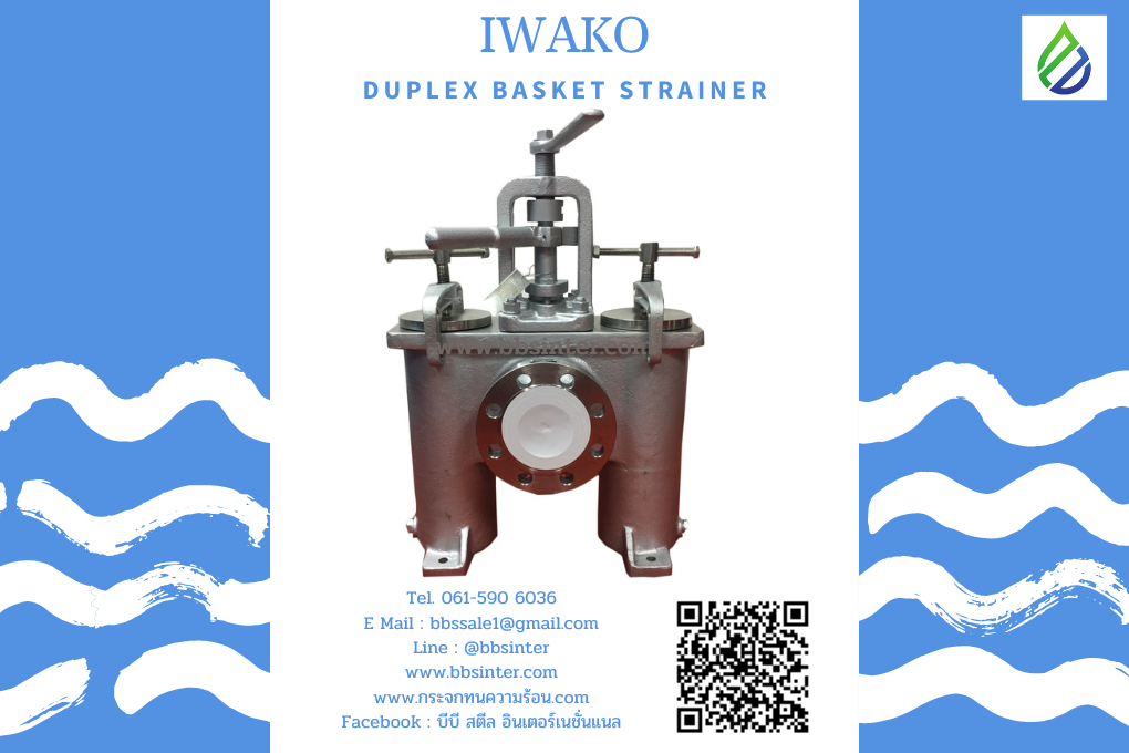 duplex basket strainer manufacturer_iwako