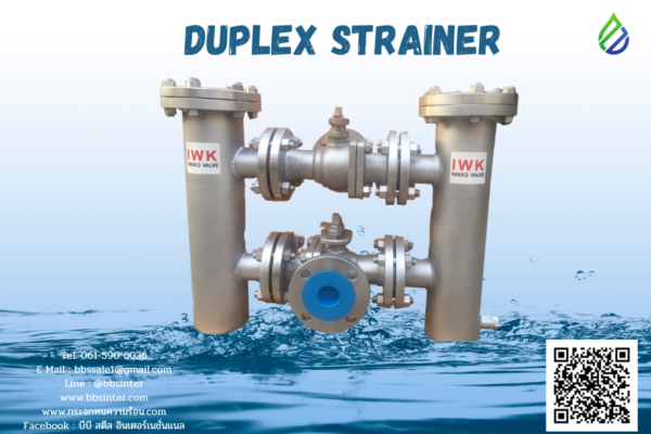 how does a duplex strainer work