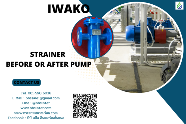 strainer before or after pump