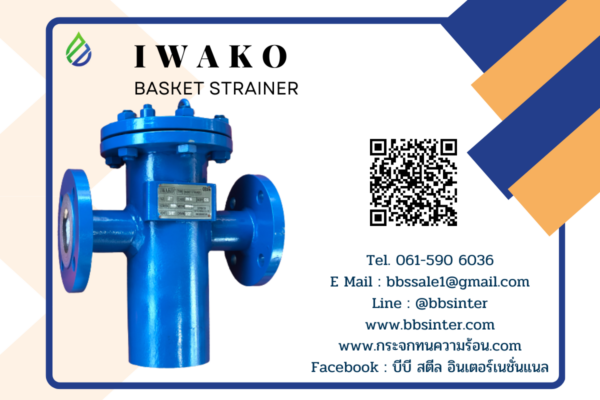 basket strainer carbon steel iwako