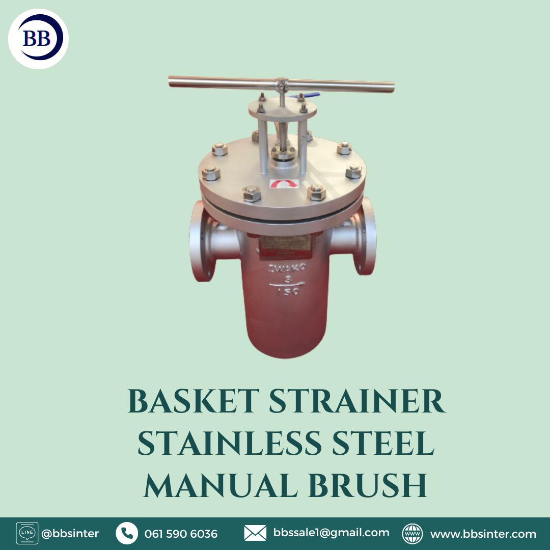 basket strainer stainless steel manual brush