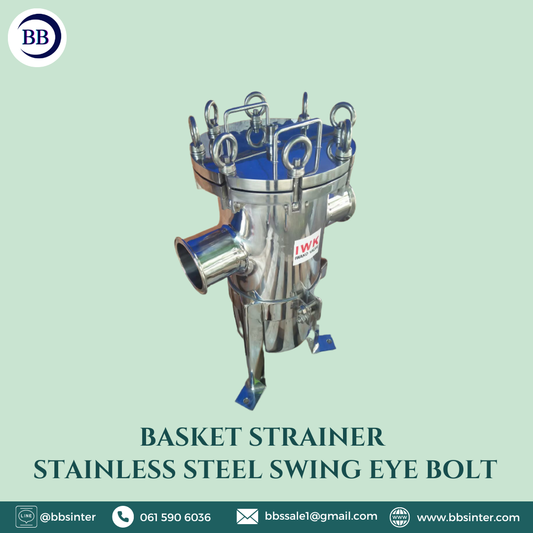 basket strainer stainless steel swing eye bolt