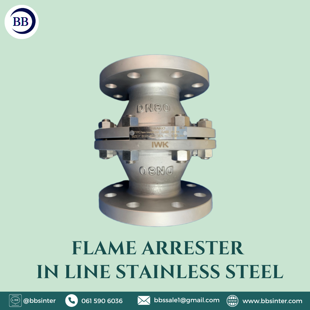 flame arrester in line stainless steel