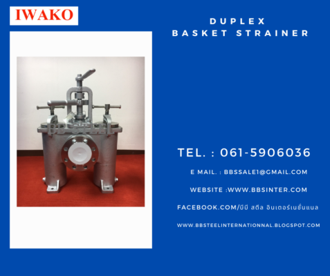 duplex basket strainers iwako