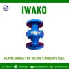flame arrester inline carbon steel