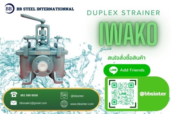 duplex strainer installation in cooling water