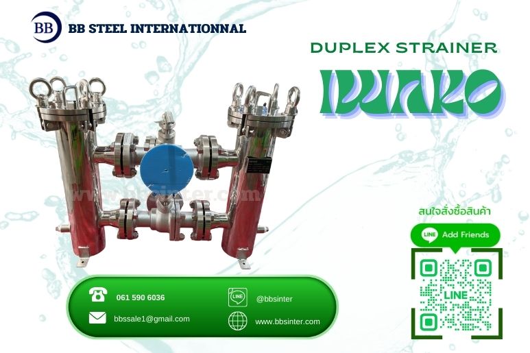 duplex strainer raw water intake installation